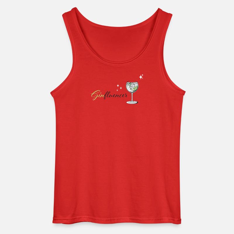 GINFLUENCER - Gildan Männer Tank Top - Rot