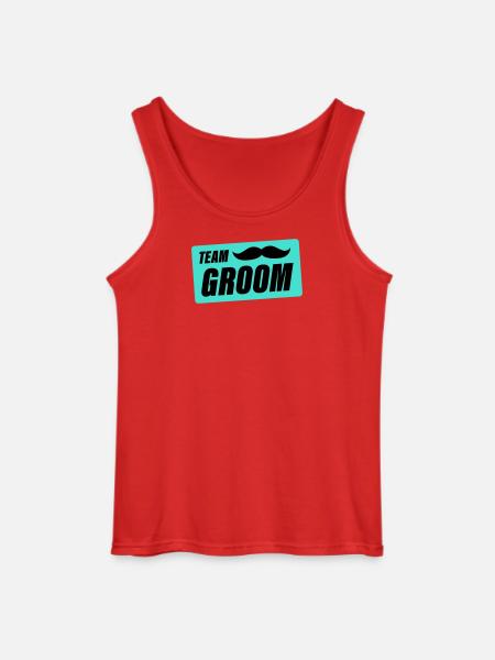 team_groom- - Débardeur Gildan Homme - rouge