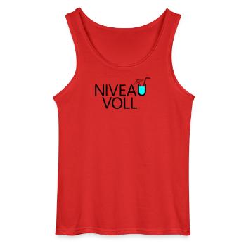 Niveau complet - Débardeur Gildan Homme - rouge - Devant - AI Model Male 185 dark (185cm)