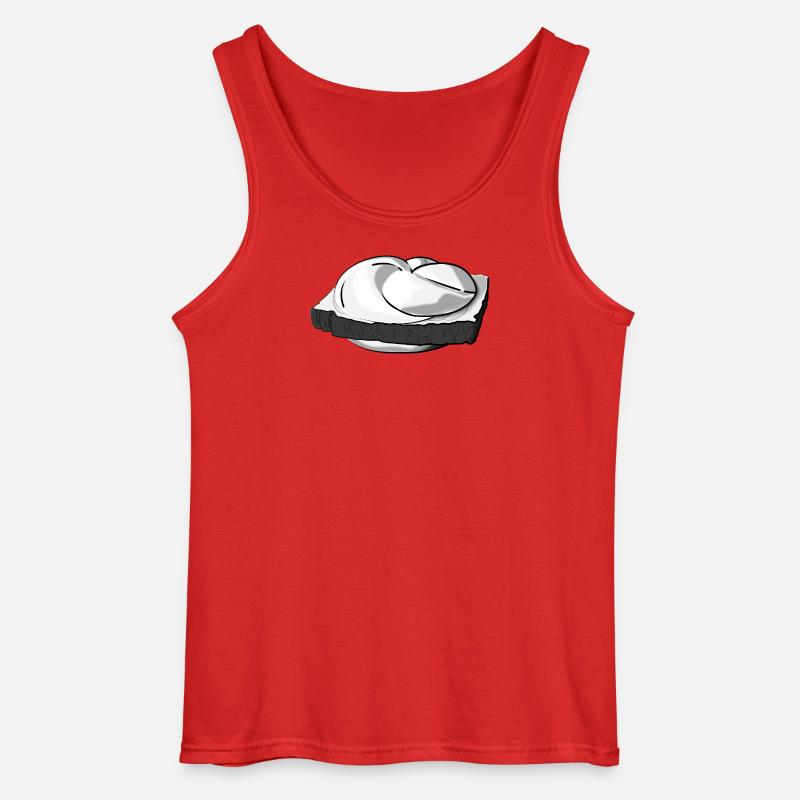 Leberkässemmel mit extra Style. - Gildan Männer Tank Top - Rot