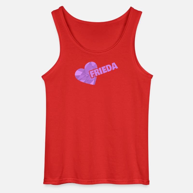 Frieda as a crown - Gildan Men’s Tank Top - red