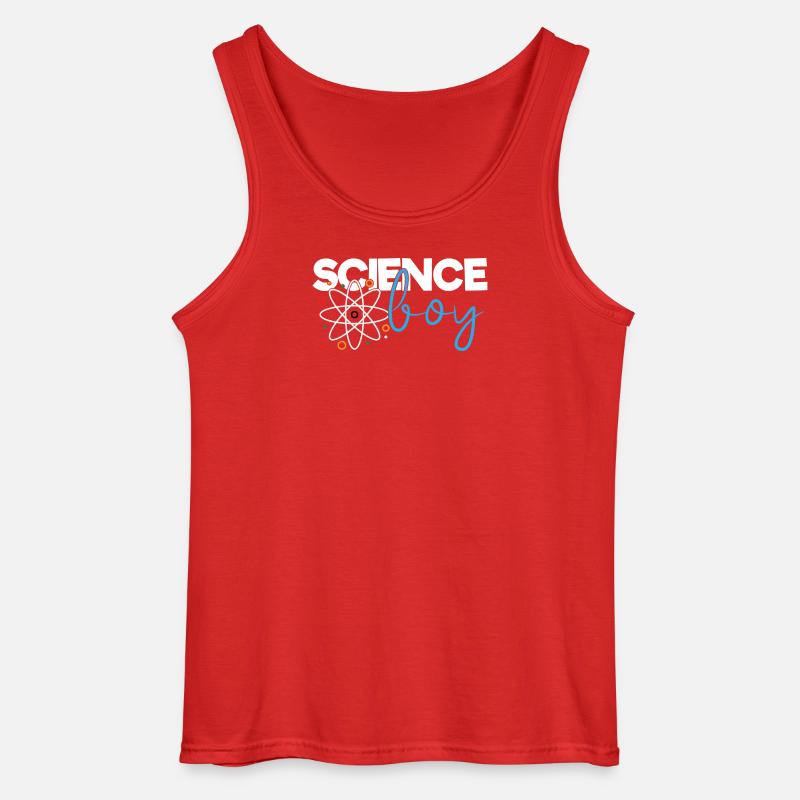 Science Boy - Gildan Männer Tank Top - Rot