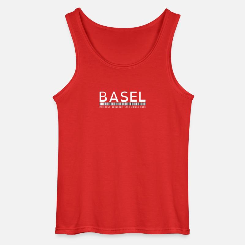 BASEL - Gildan Männer Tank Top - Rot