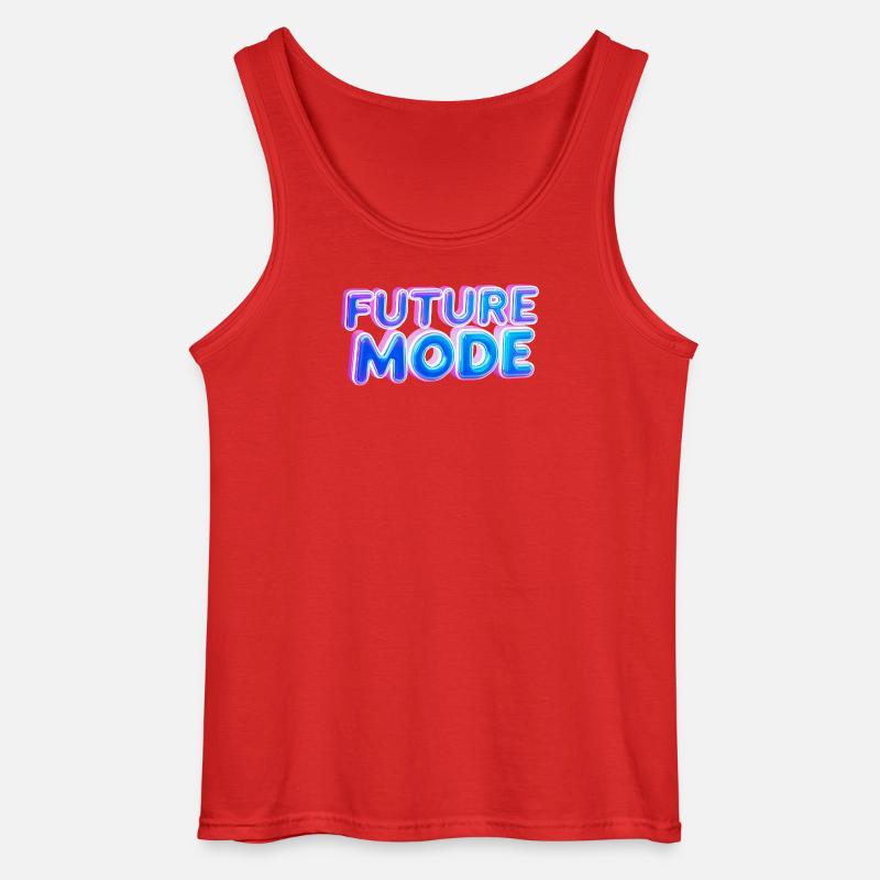 Future Mode Neon Licht - Gildan Männer Tank Top - Rot