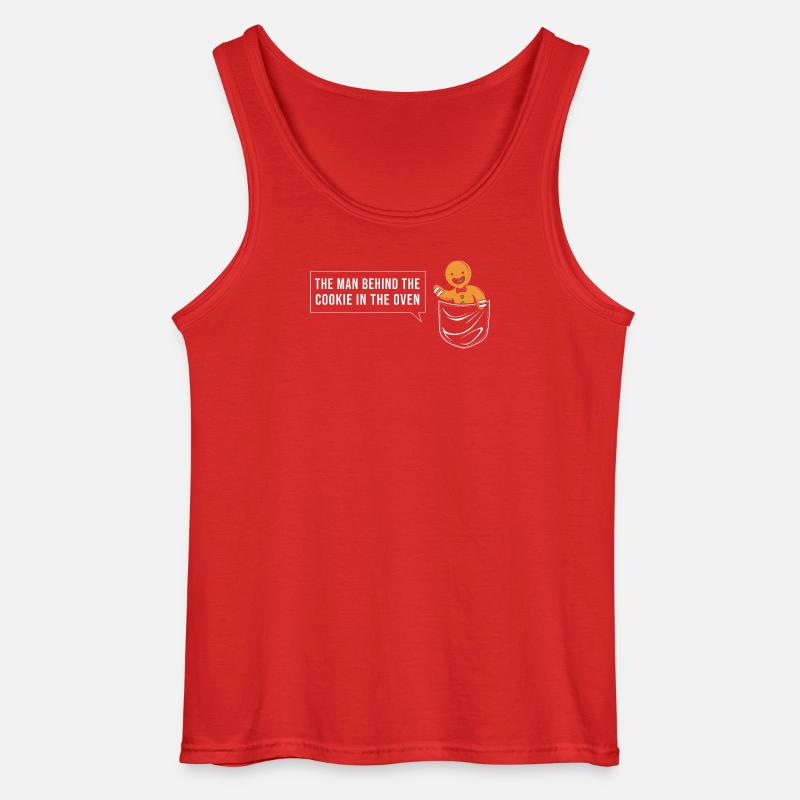 Werdender Papa werdende Väter - Gildan Männer Tank Top - Rot