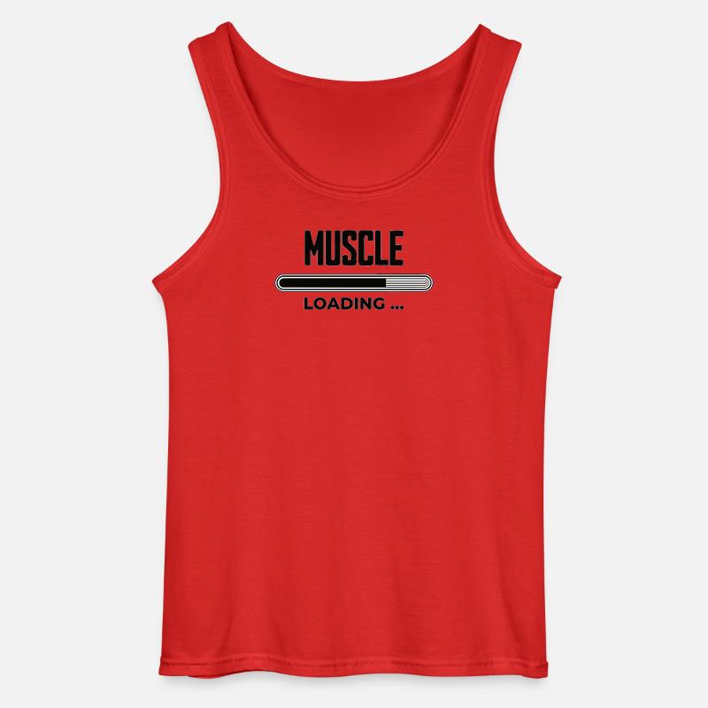Muscle Loading Progress - Gildan Men’s Tank Top - red
