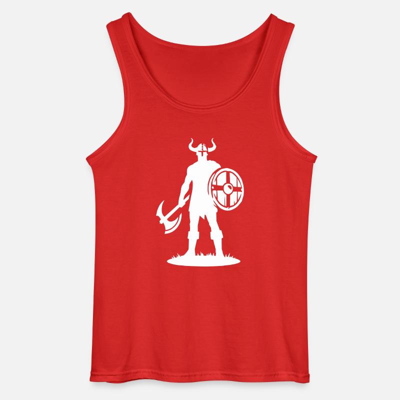 wikinger warrior - Gildan Männer Tank Top - Rot