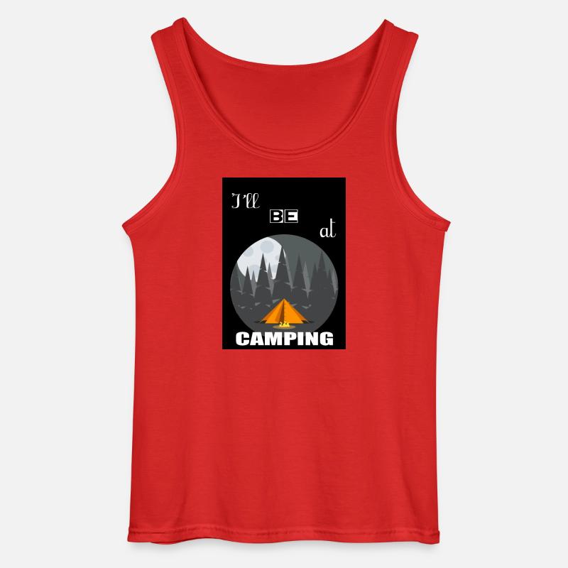 Ich werde auf dem Campingplatz sein - Gildan Männer Tank Top - Rot
