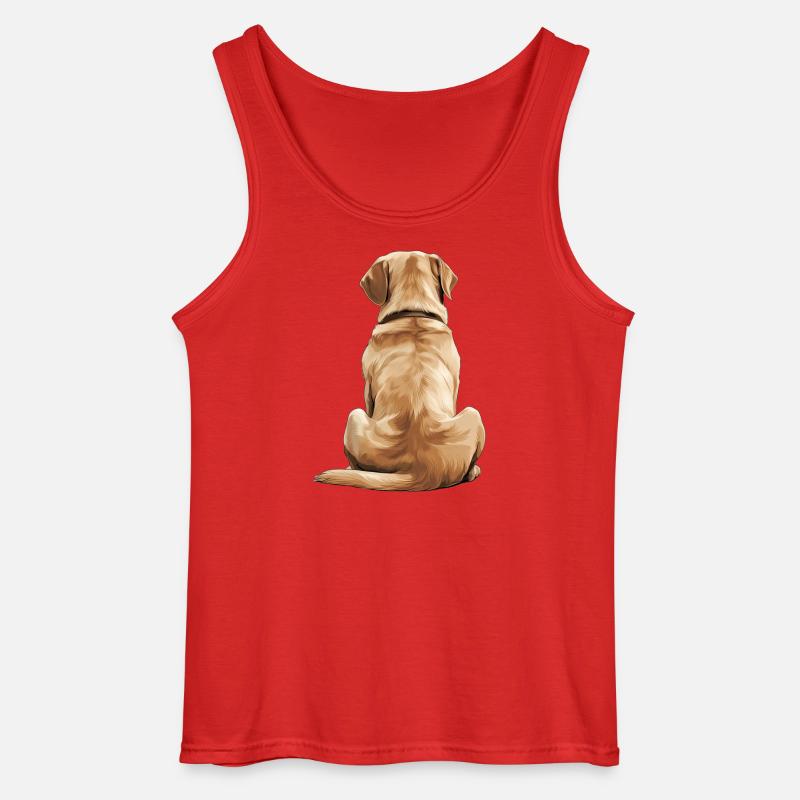 Labrador Retriever - Gildan Männer Tank Top - Rot