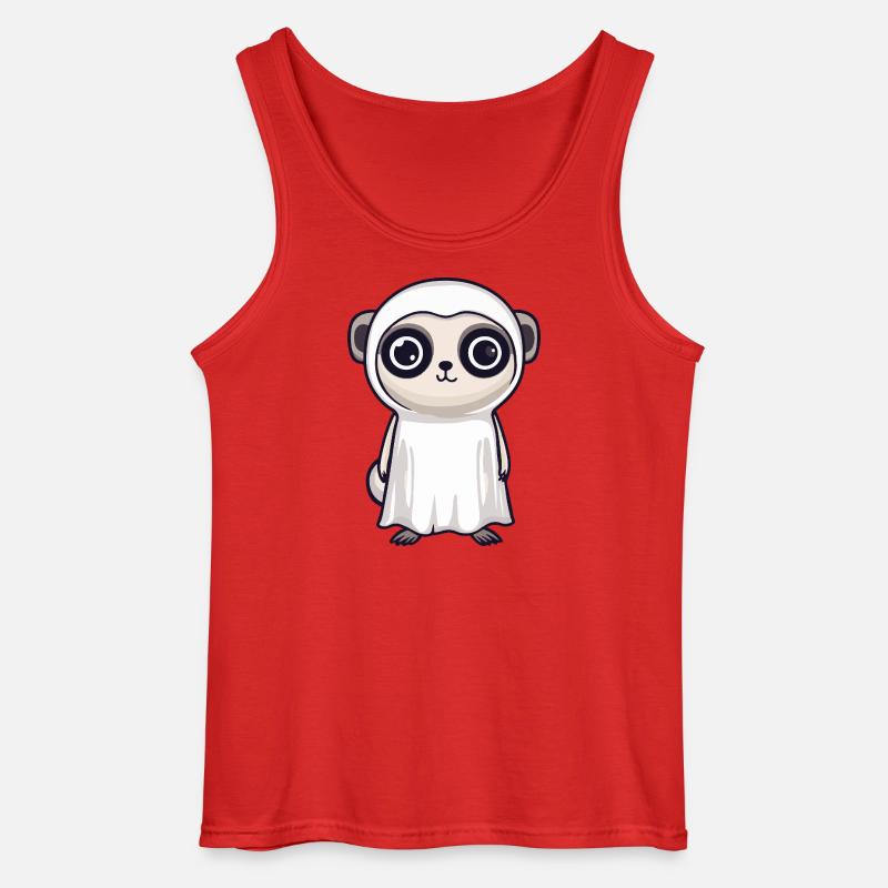 Erdmännchen Halloween Geist - Gildan Männer Tank Top - Rot