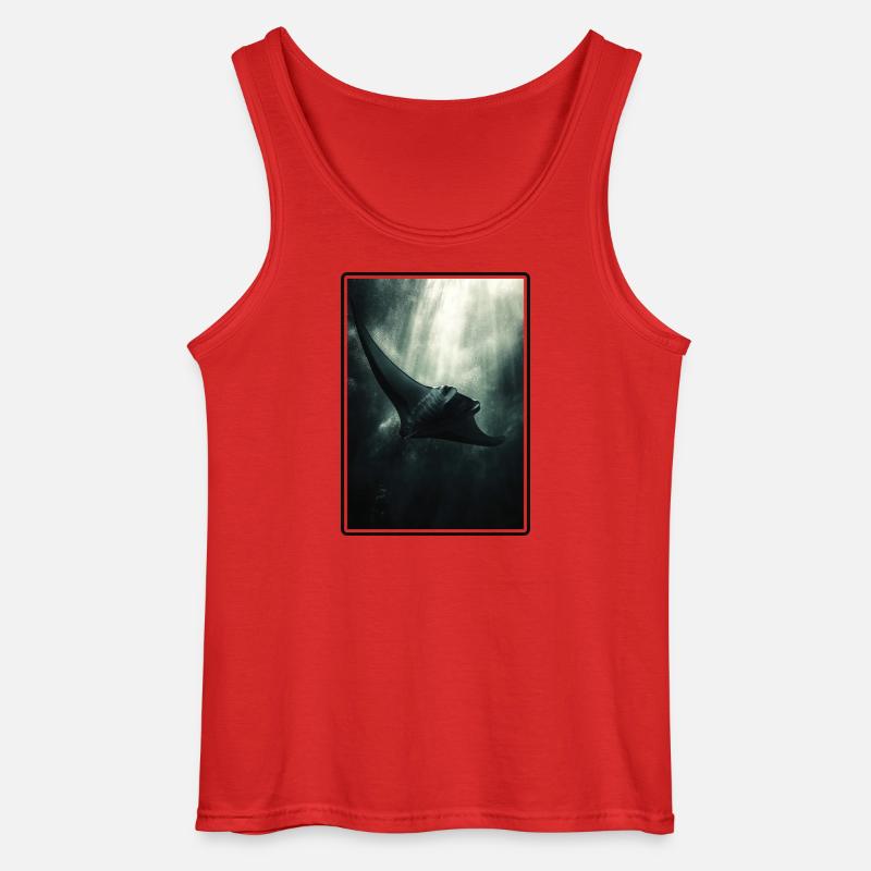 Rochen Mantarochen - Gildan Männer Tank Top - Rot