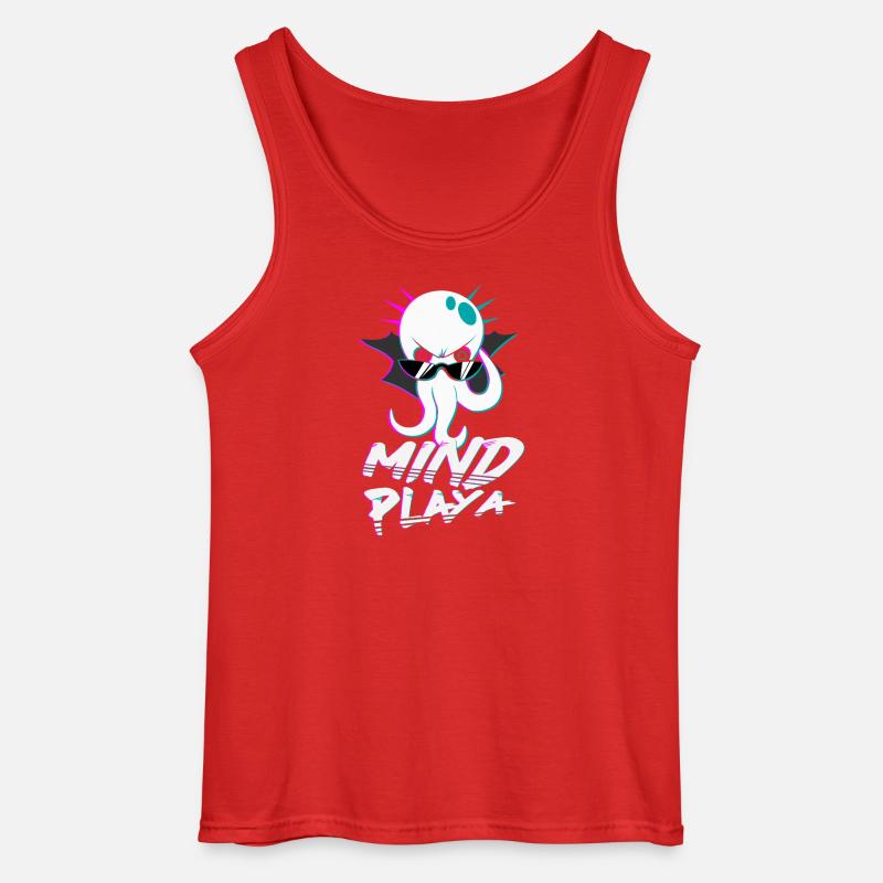 Mind Playa - Gildan Männer Tank Top - Rot