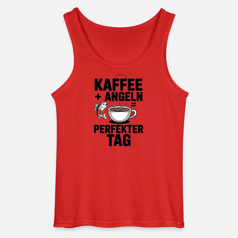 Angler Geschenk Perfekte Geschenkidee - Gildan Männer Tank Top - Rot