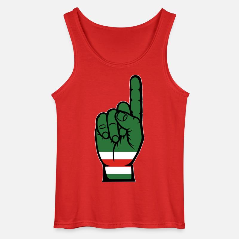 Tschetschenien Flagge Nummer 1 - Gildan Männer Tank Top - Rot