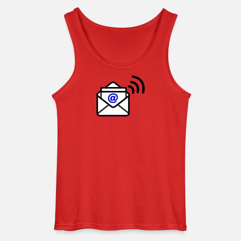 Logo E-Mail - Gildan Männer Tank Top - Rot
