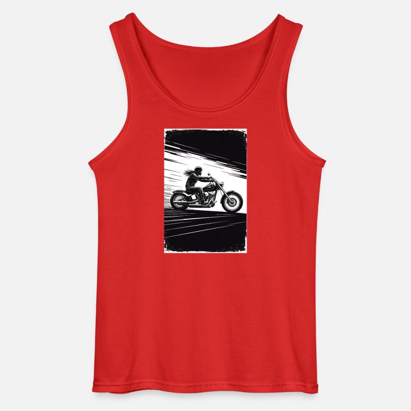 Chopper_Biker_Artwork_Collection_R02 - Gildan Männer Tank Top - Rot