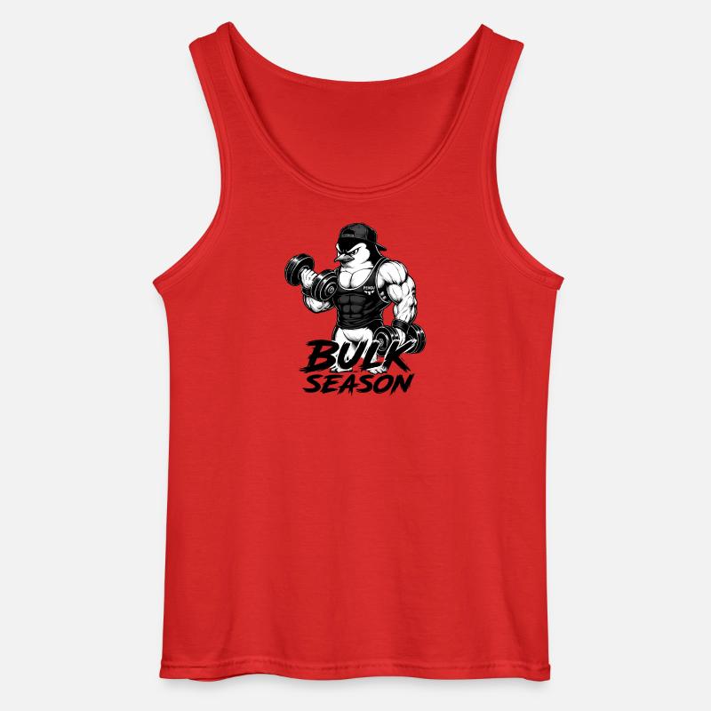Pengu Gym - Gildan Männer Tank Top - Rot