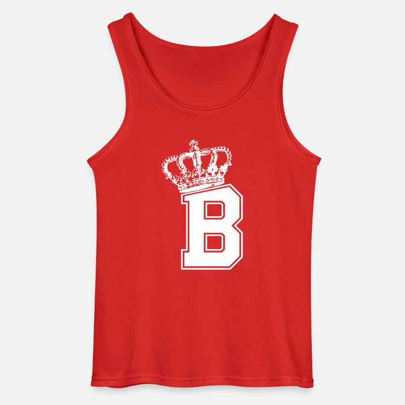 Buchstabe B King - Gildan Männer Tank Top - Rot