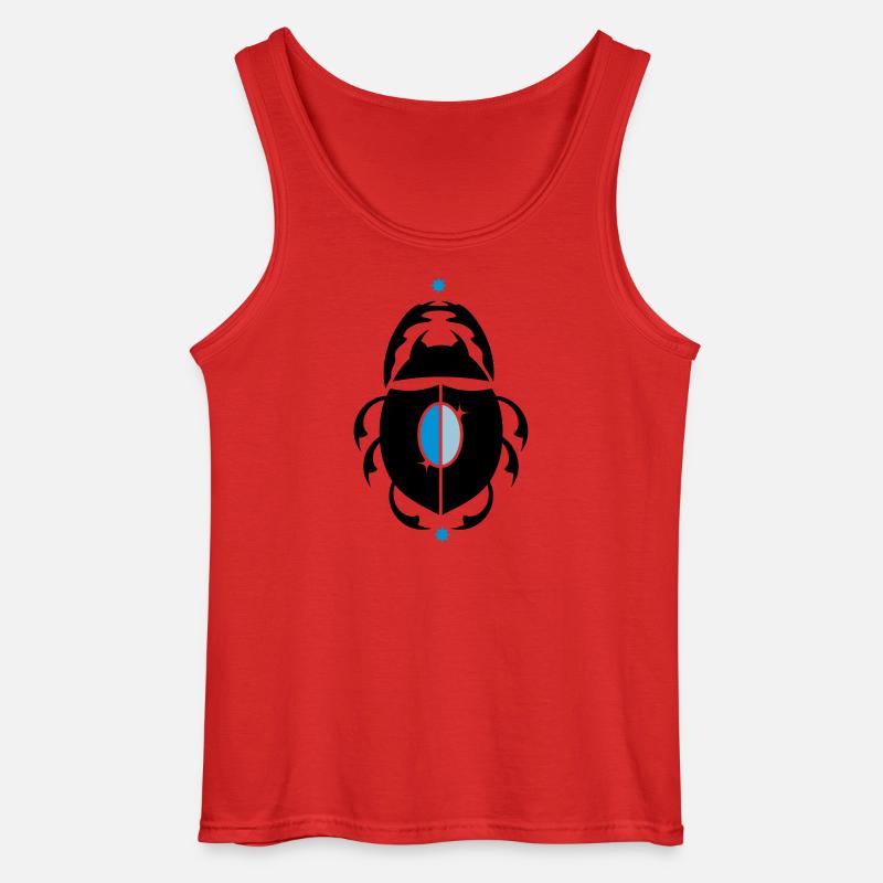 Skarabaeus Glückskäfer - Gildan Männer Tank Top - Rot