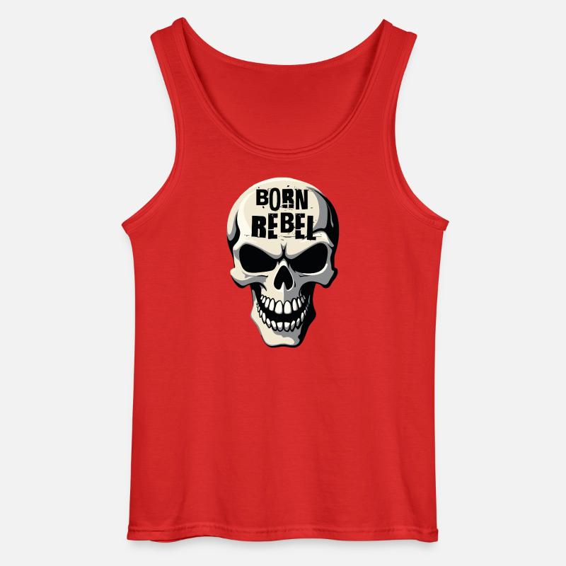 Schädel von Helfspawn - Gildan Männer Tank Top - Rot