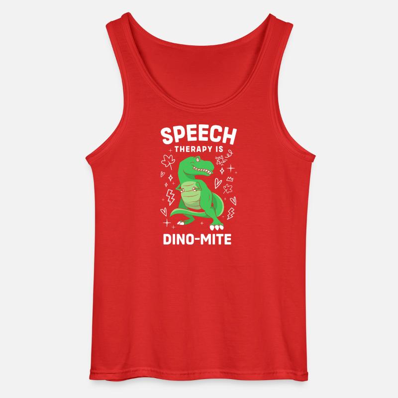 Logopädie Sprachtherapeut Logopäde - Gildan Männer Tank Top - Rot