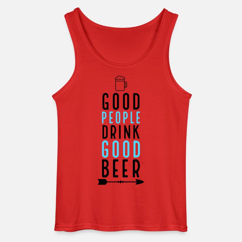Bier - Gildan Männer Tank Top - Rot