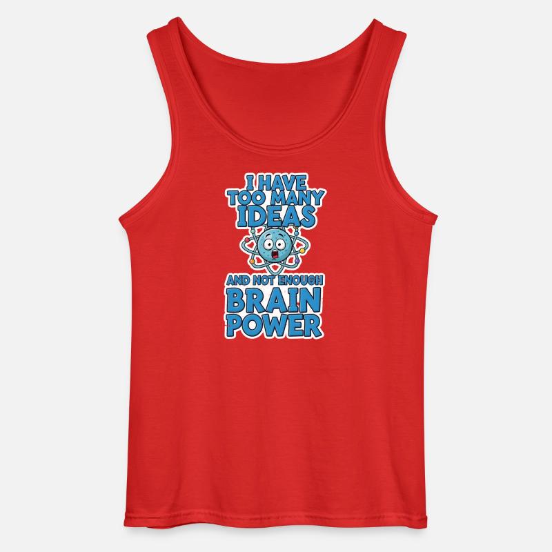 Brain Power Comic Shirt Geschenk - Gildan Männer Tank Top - Rot