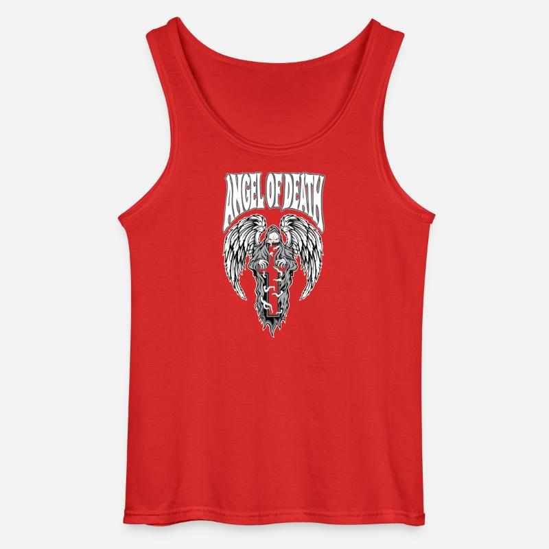 Dødens Engel Gotisk Emblem - Gildan tanktop til mænd - rød