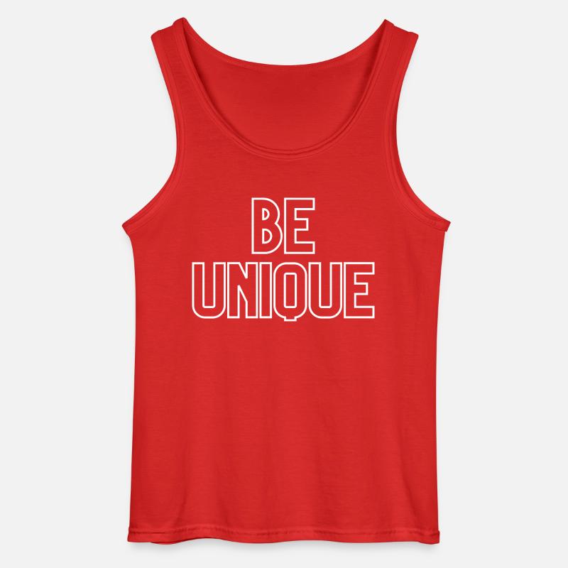 Sei Einzigartig | Be Unique - Gildan Männer Tank Top - Rot