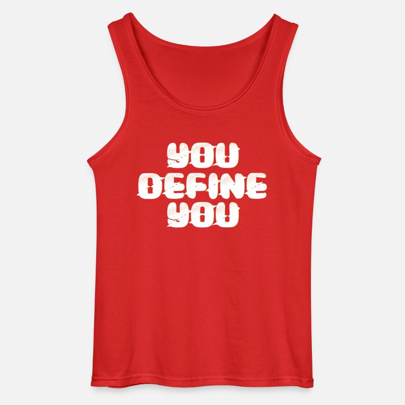 Du definierst Dich - Gildan Männer Tank Top - Rot