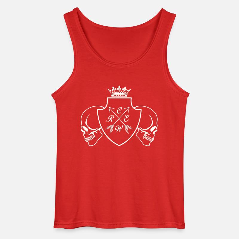 crew skull - Gildan Männer Tank Top - Rot