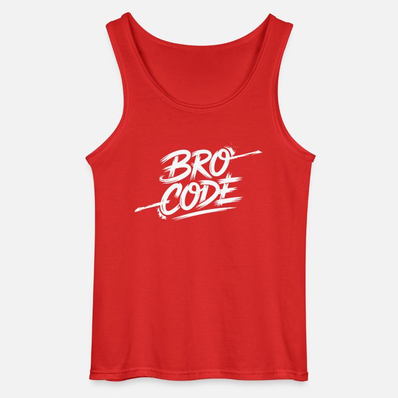 BROTHER-CODE - Gildan Männer Tank Top - Rot