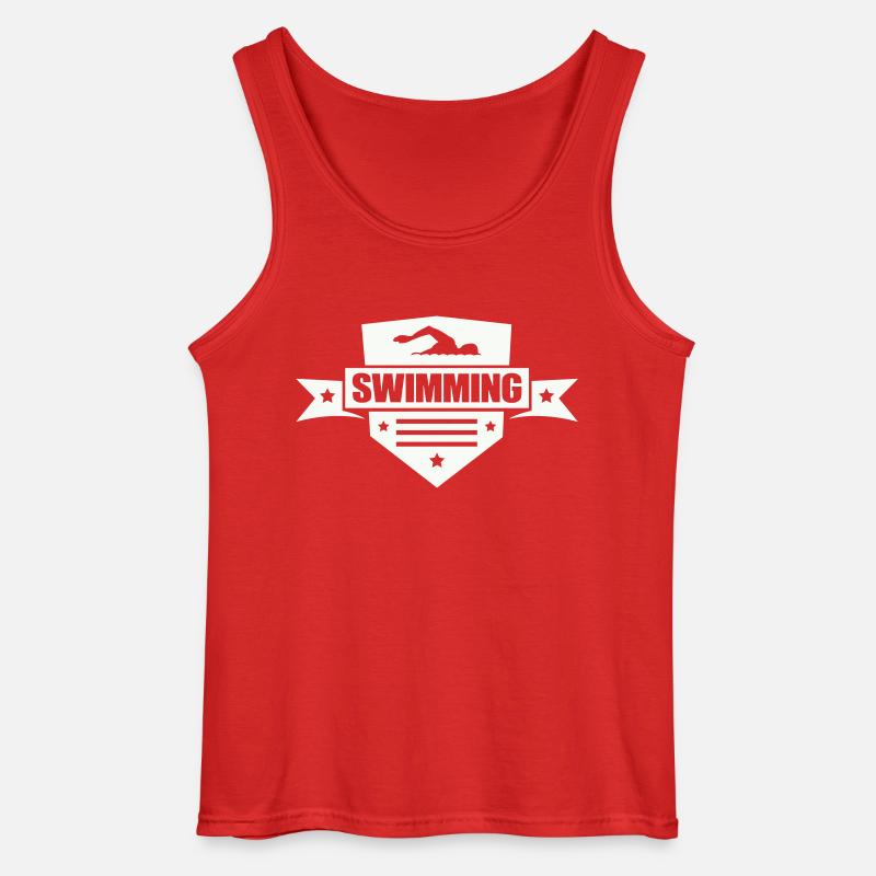 swimming - Gildan Männer Tank Top - Rot