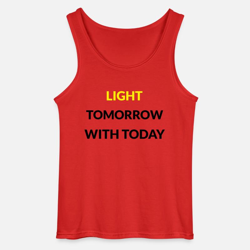 Light Tomorrow with Today - Gildan Männer Tank Top - Rot