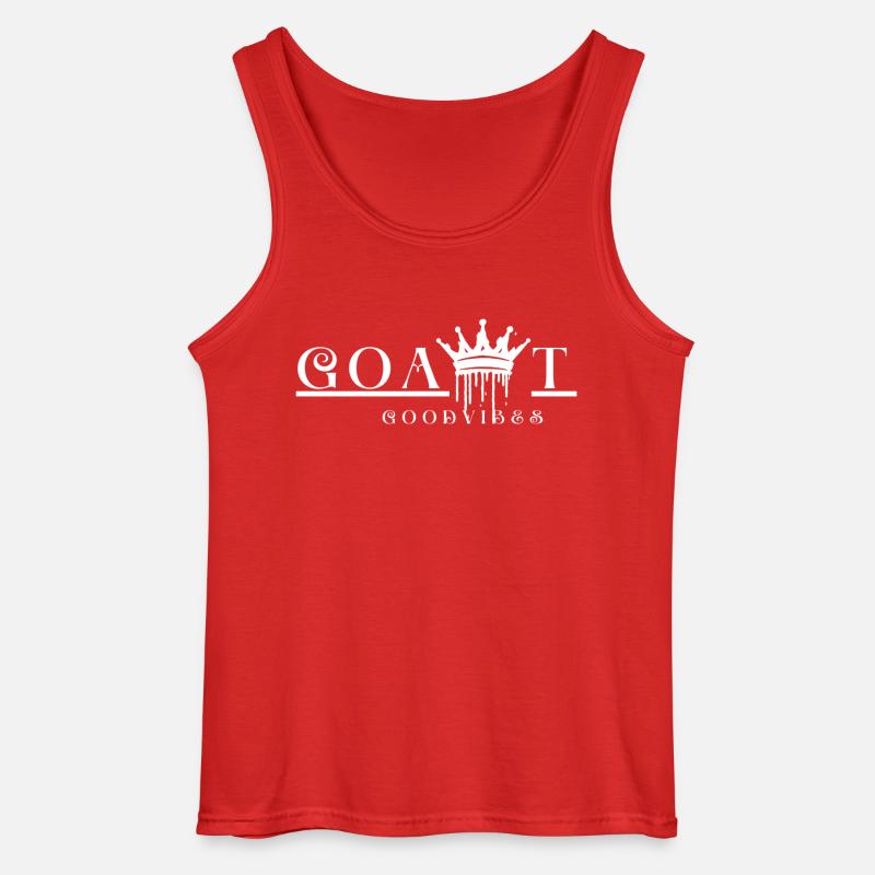 Goat White Edition - Gildan Männer Tank Top - Rot