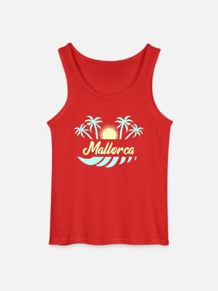 Mallorca 02 - Gildan Men’s Tank Top - red