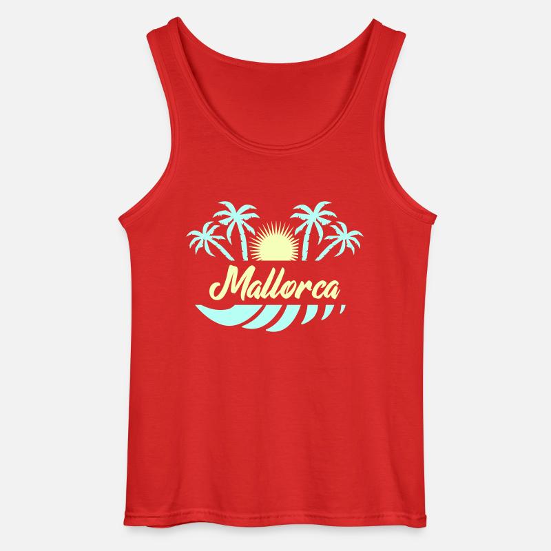 mallorca 02 - Gildan Männer Tank Top - Rot