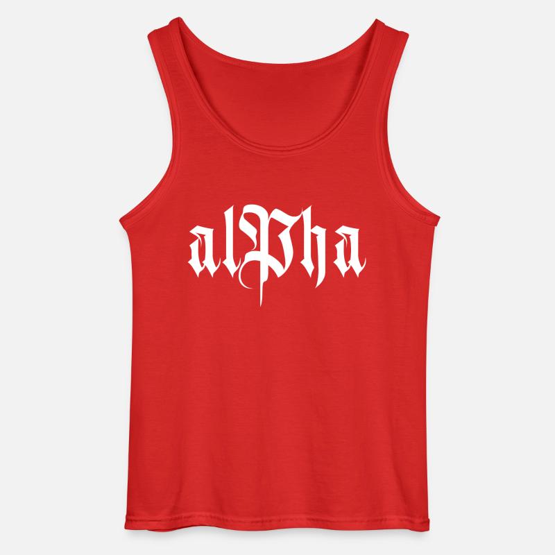 Alpha - Gildan Männer Tank Top - Rot