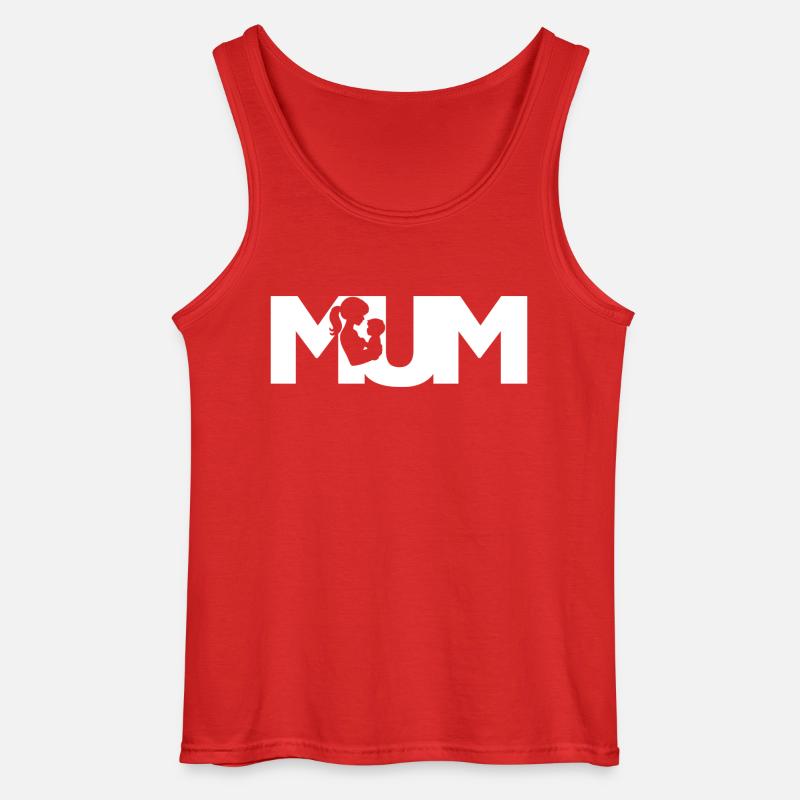 MUM - Gildan Männer Tank Top - Rot