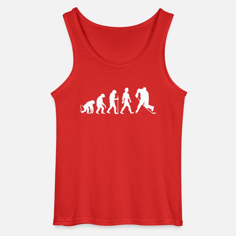 hockey evolution - Gildan Männer Tank Top - Rot