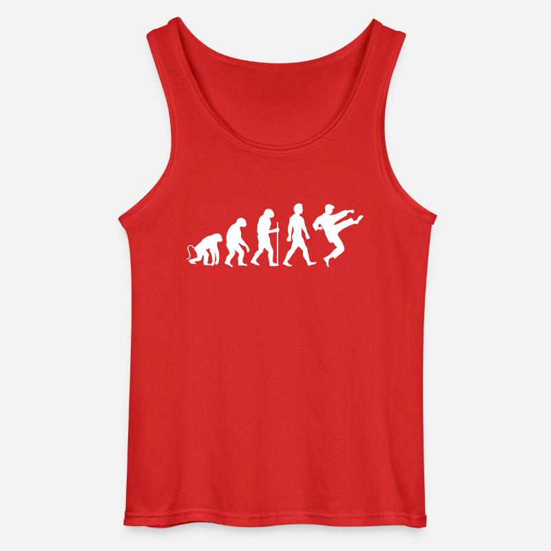 Karate Evolution - Gildan Men’s Tank Top - red