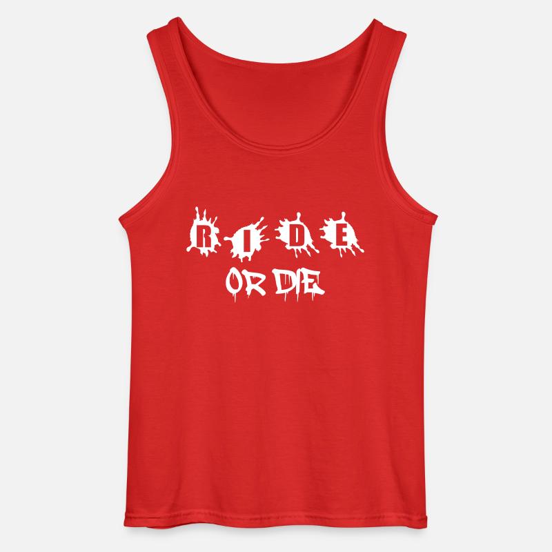 Ride or Die - Gildan Männer Tank Top - Rot