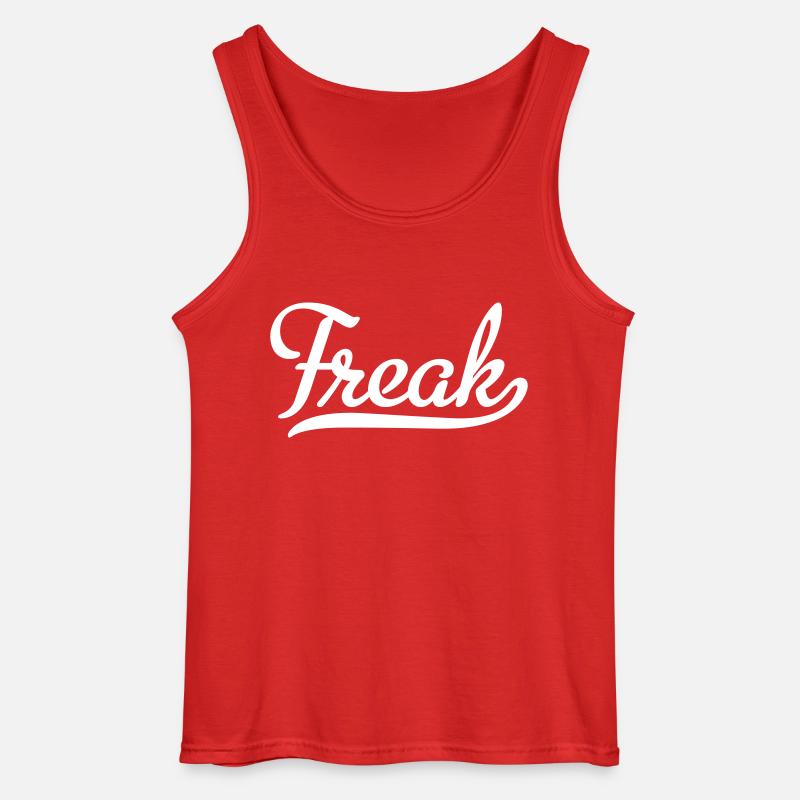 Freak - Gildan Männer Tank Top - Rot
