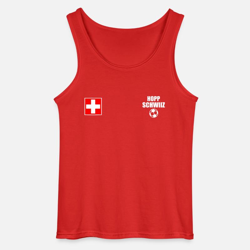 Schweiz - Gildan Männer Tank Top - Rot