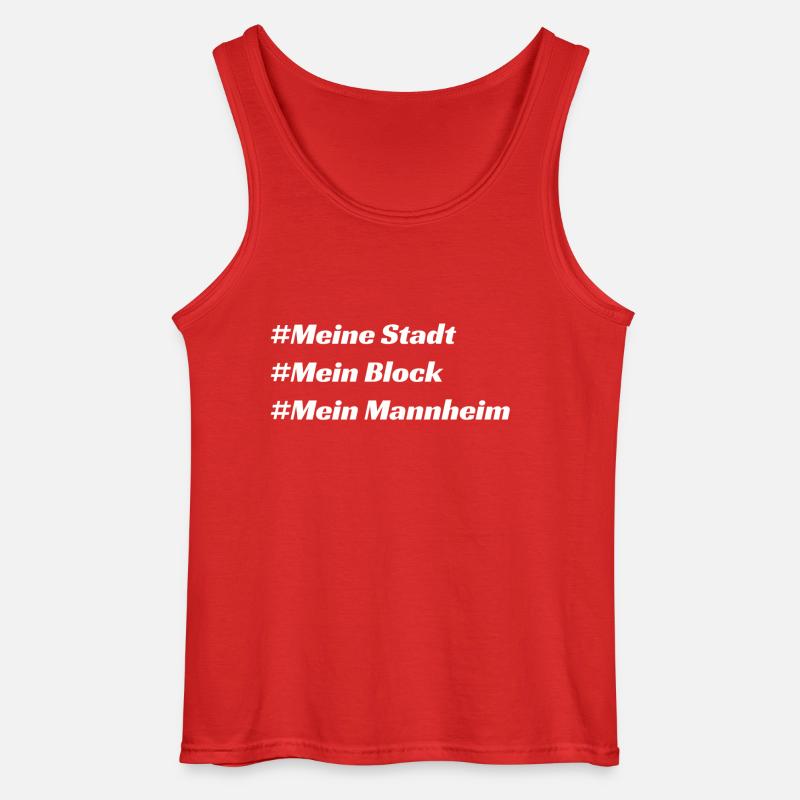 Mannheim - Gildan Männer Tank Top - Rot