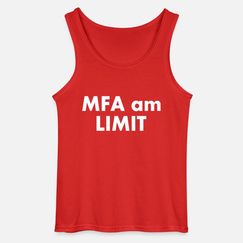 Mfa am limit - Gildan Männer Tank Top - Rot