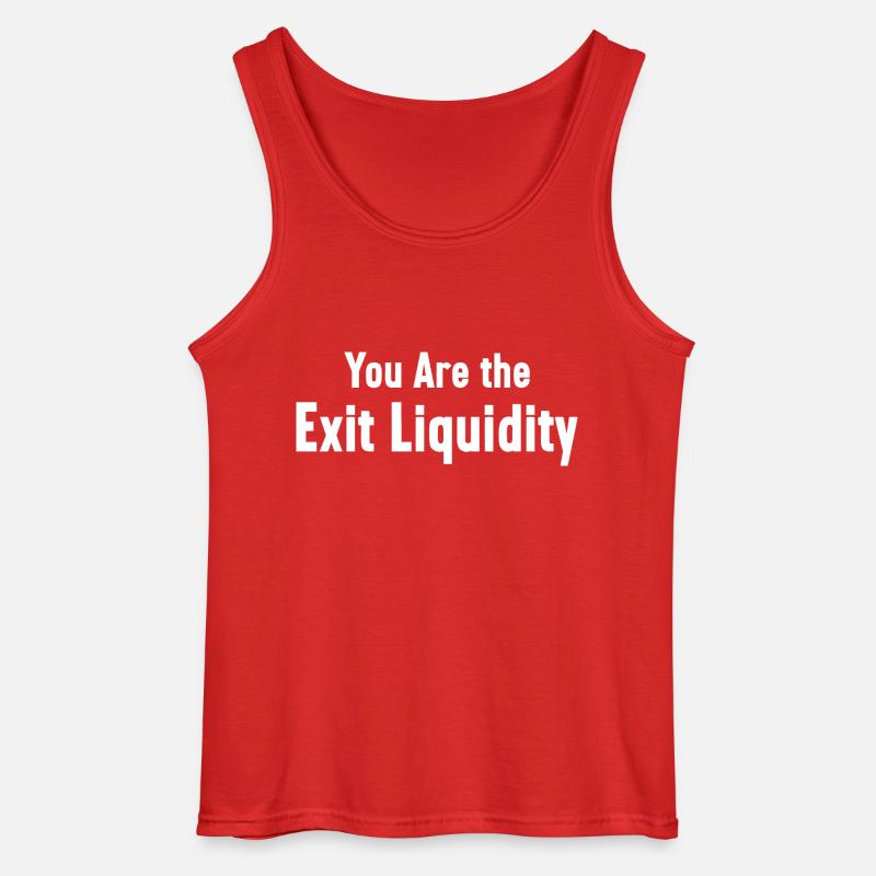 Sie sind das Exit-Liquiditäts-Krypto-Meme - Gildan Männer Tank Top - Rot