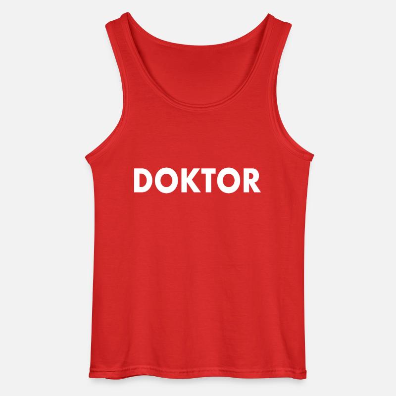 Doktor - Gildan Männer Tank Top - Rot