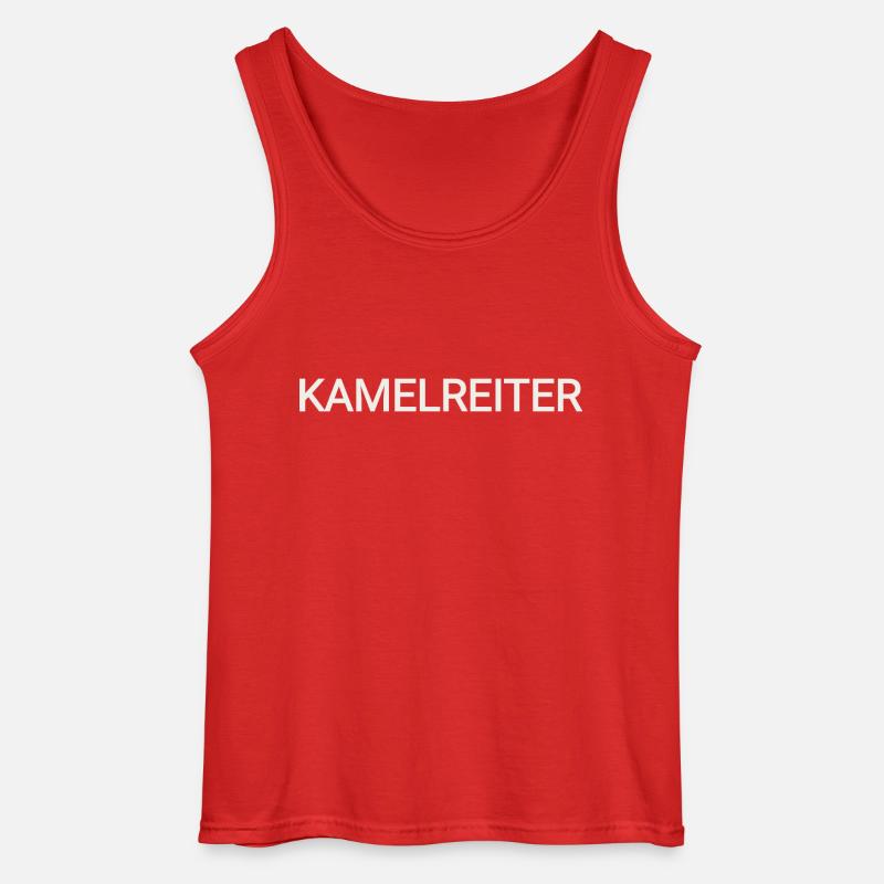 Kamelreiter - Gildan Männer Tank Top - Rot