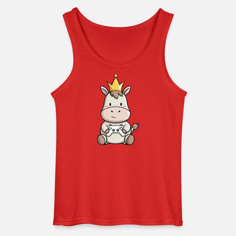 controller esel krone - Gildan Männer Tank Top - Rot